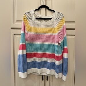 Colorful Striped Women's Sweater